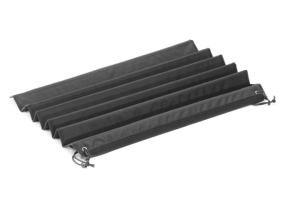 Protection en accordéon noir pour le seuil de chargement