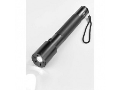 Grande lampe torche LED noire en aluminium Mercedes-Benz