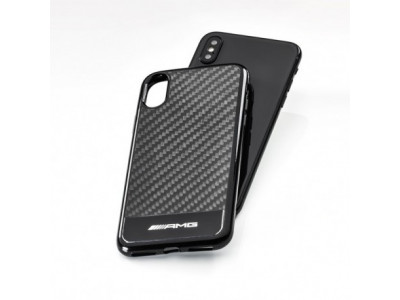 iPhone X / iPhone XS - Coque rigide AMG noire carbone