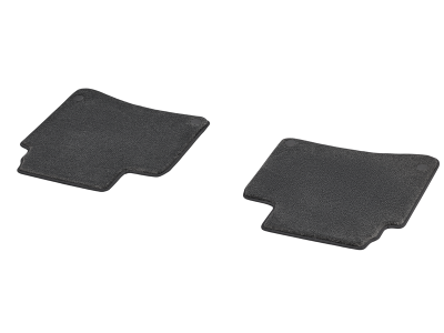 Tapis en velours EXCLUSIV - Noir -  Arrière - 2 unités - Classe S 222