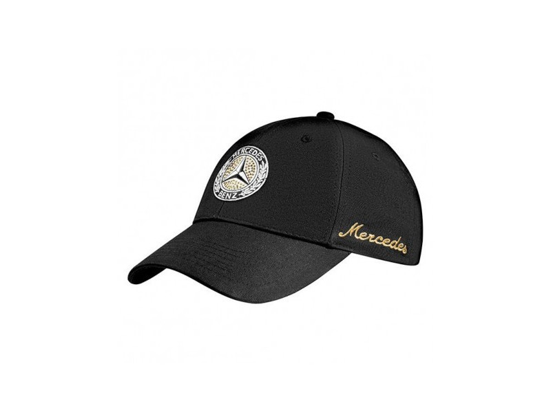 Casquette Mercedes noire et or classic