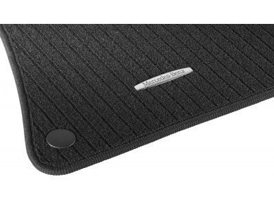 Jeu de 4 Tapis en REPS Noir Classe C W204 CLASSIC