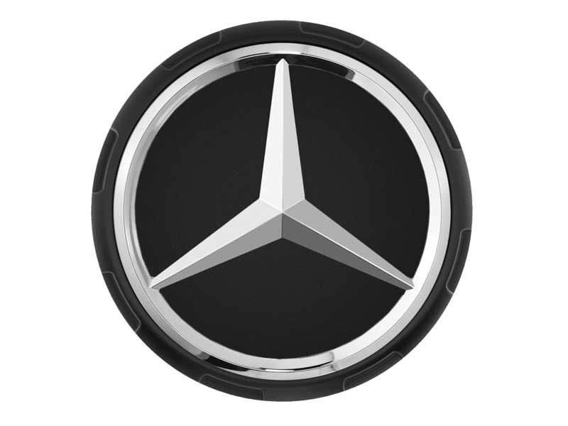 4 Cache Moyeu Mercedes AMG Noir 75mm - Équipement auto