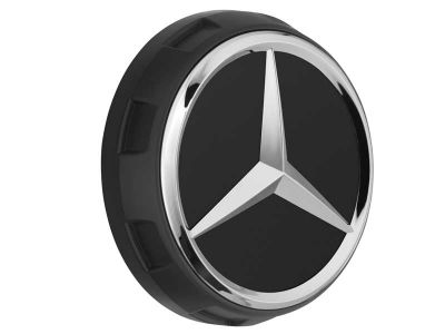 ② Cache-moyeux Mercedes Benz Amg diamètre 75 mm noir/argent — Enjoliveurs —  2ememain