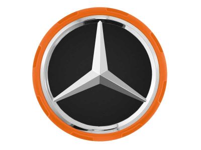 Cache-moyeu Mercedes-Benz AMG 75mm contour orange