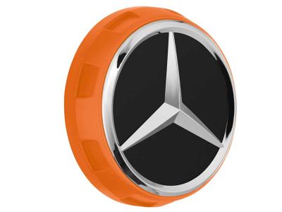 Cache-moyeu Mercedes-Benz AMG 75mm contour orange
