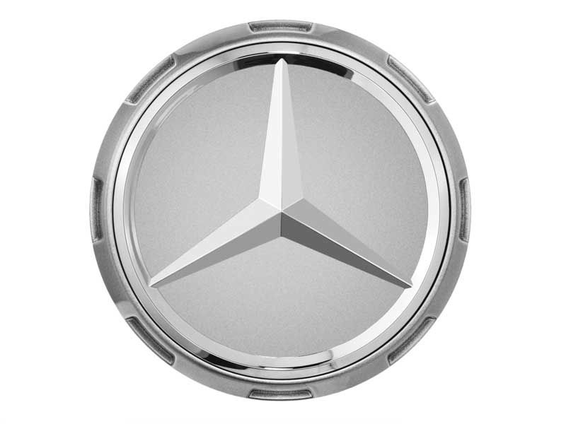 Cache-moyeu d'origine Mercedes contour gris