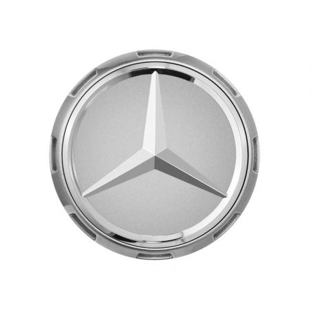 Cache-moyeu d'origine Mercedes contour gris