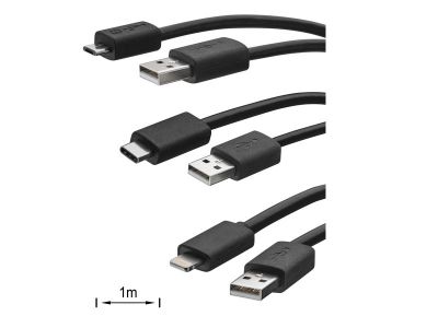 Jeu câbles USB pour téléphone portable interface Mercedes-Benz