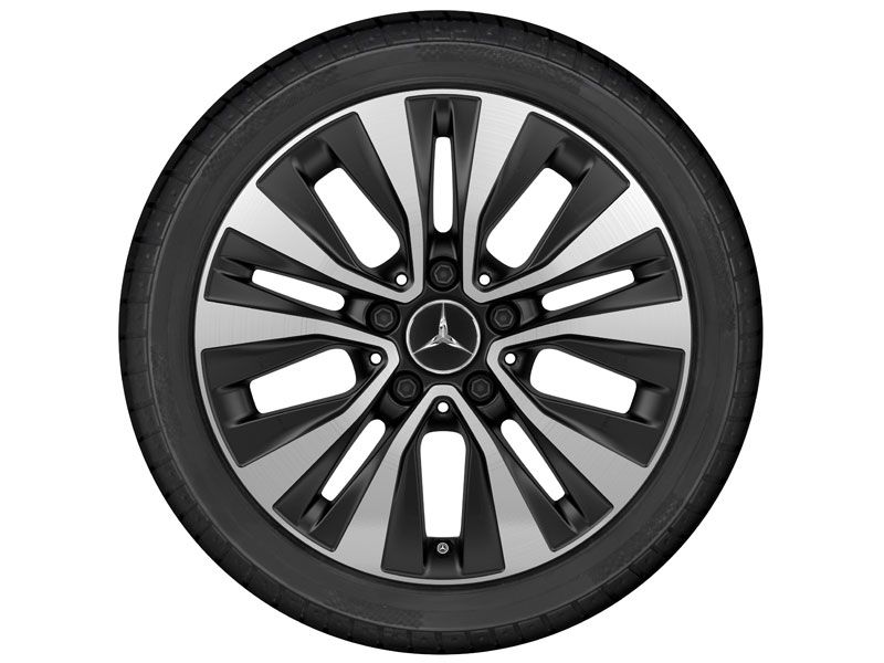 Rajout de pare choc avant noir brillant Mercedes Classe A W177 - Pack Aero  V2 (18+)