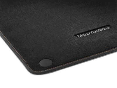 Jeu 4 Tapis en velours CLASSIC - Classe B 247 - Surpiqûre Marron Noix