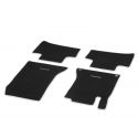 Jeu 4 Tapis Velours Noir et Gris Classe A W176