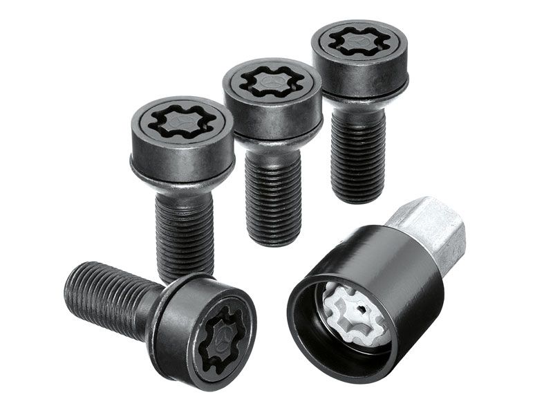 M14 x 1-5 x 45 - Écrou antivol Mercedes-Benz - Noir M14 x 1-5 x 45 - Écrou antivol Mercedes-Benz - Noir
