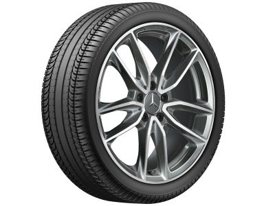 Jante AMG CLA Coupé W118 - 5 doubles branches - Naturel Brillant - 19 pouces