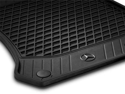fixations Tailleur noir en caoutchouc durable voiture tapis de sol pour mercedes classe c 93-01