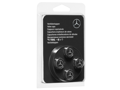 Capuchons de valve chrome logo étoile Mercedes jeu de 4 unités