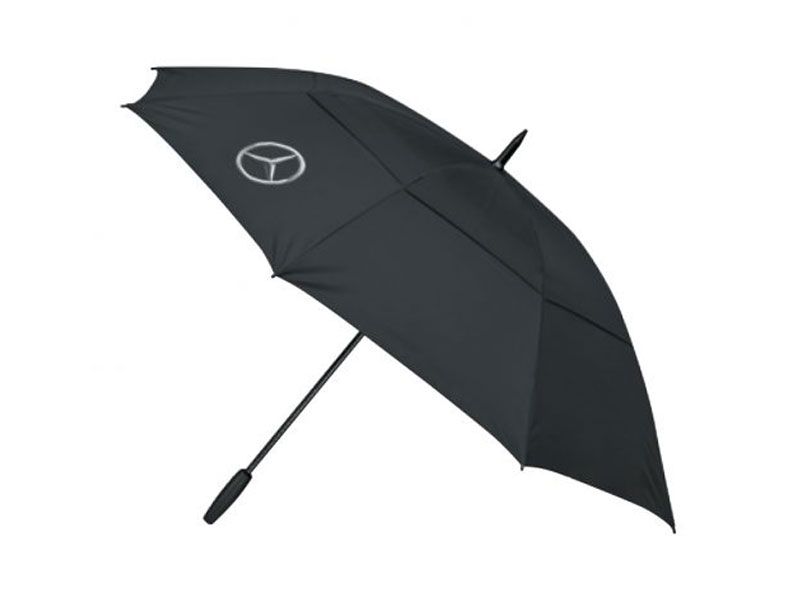 Parapluie de golf noir Mercedes 130cm Parapluie de golf noir Mercedes 130cm