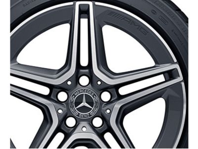 Jante AMG Mercedes Classe C W205 - 8,5 J x 18 pouces ET 49 - Gris trémolite métallisé - 5 branches