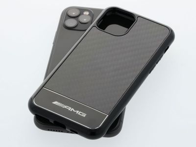 iPhone 11 Pro - Coque étui AMG noir effet carbone