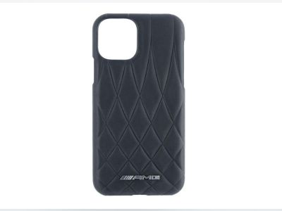 iPhone 11 Pro - Coque étui AMG noir cuir vachette