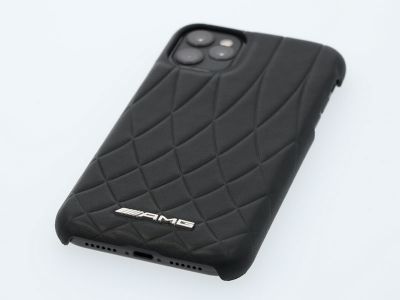 iPhone 11 Pro - Coque étui AMG noir cuir vachette