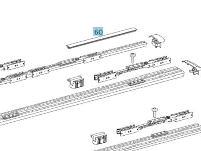 Cache Rail de fixation de Siège Classe V / EQV / VITO / EVITO / MARCO POLO