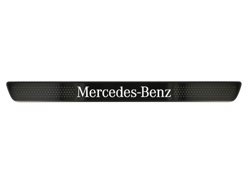 Cache pour baguette de seuil éclairée Mercedes-Benz - Noir - avant - 2 unités