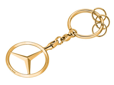 Porte-clés Mercedes couleur or « Bruxelles »