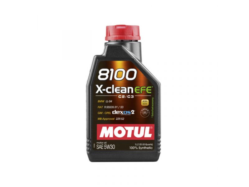 Huile pour Moteur Motul 8100 X-Clean EFE 5W30 1 Litre Huile pour Moteur Motul 8100 X-Clean EFE 5W30 1 Litre