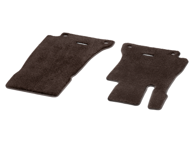 Tapis de sol en velours marron EXCLUSIV - CLS 257 - conducteur / passager