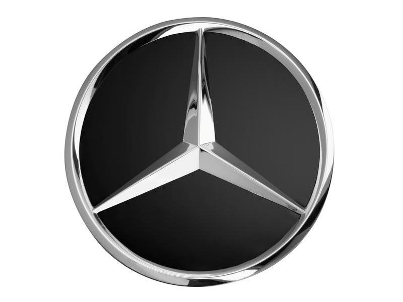Cache-moyeu - Etoile en relief - noir - Mercedes-Benz - 1 unité