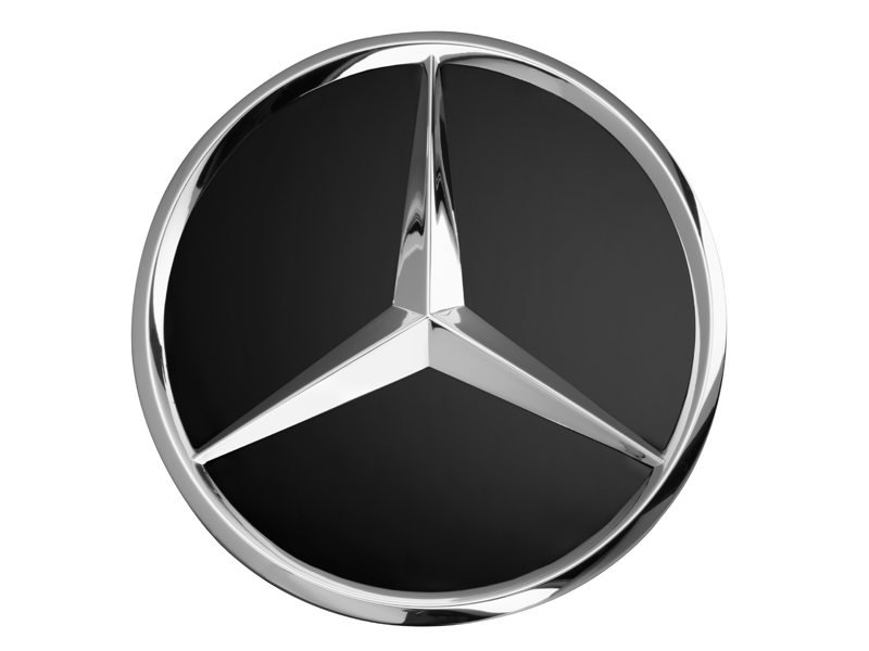 Cache-moyeu coloris noir mat Mercedes-Benz