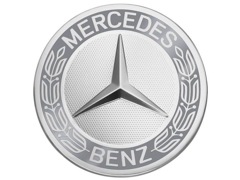 Mercedes-Benz Cache-moyeu Mercedes-AMG d'origine Diamètre env. 74-75 mm  Noir/argenté/courone de laurier/AMG : : Auto et moto