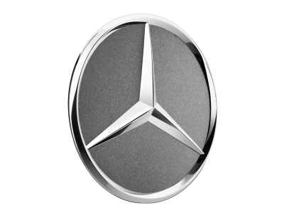 Cache-moyeu Etoile en relief gris tantale Mercedes-Benz