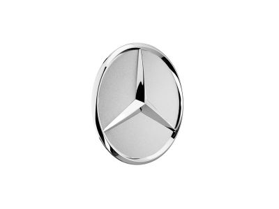 Cache-moyeu Etoile en relief gris tantale Mercedes-Benz