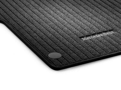 Tapis en reps noir CLASSIC Classe V/EQV - conducteur / passager - 2 unités