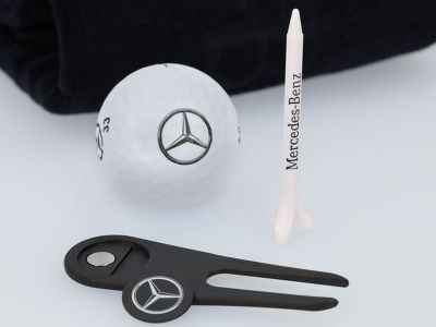 Coffret cadeau de golf Mercedes-Benz - 1 Sac - 1 Serviette - 3 Balles et 10 Tees