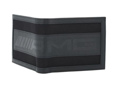 Porte-monnaie noir cuir de vachette AMG