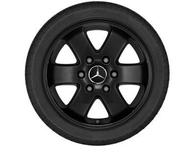 Jante Sprinter / eSprinter 910 - 6,5 J x 16 pouces ET 62 - Noir Aluminium - Mercedes-Benz