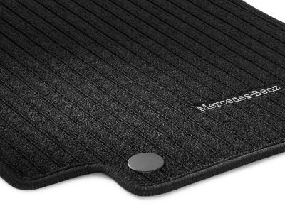 Tapis en reps noir CLASSIC - GLA 156 - AVANT - Conducteur et Passager - Mercedes-Benz