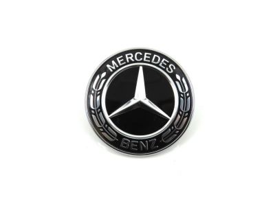 Logo Etoile Emblème de capot - Noir - CLA 117 Mercedes-Benz