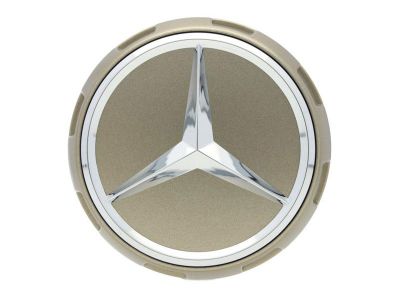 Cache-moyeu Etoile en relief gris tantale Mercedes-Benz