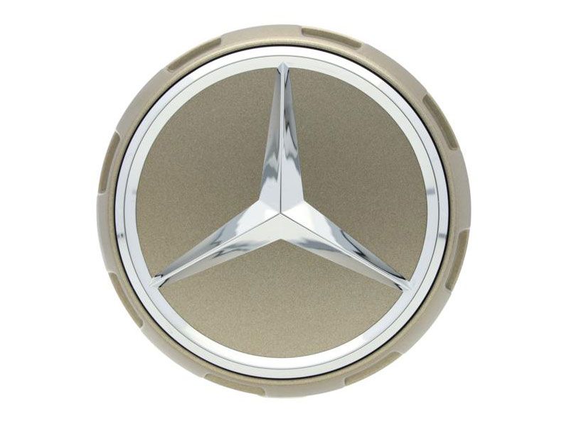 Cache-moyeu couleur Or Mercedes-Benz 75mm