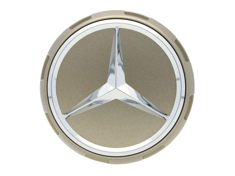 Cache-moyeu couleur rouge Mercedes 75mm