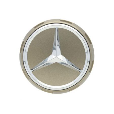 Cache-moyeu couleur Or Mercedes-Benz 75mm
