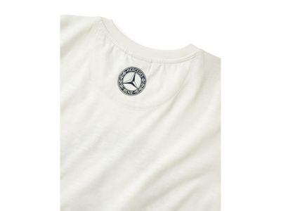 T-shirt Mercedes blanc avec logo vintage 