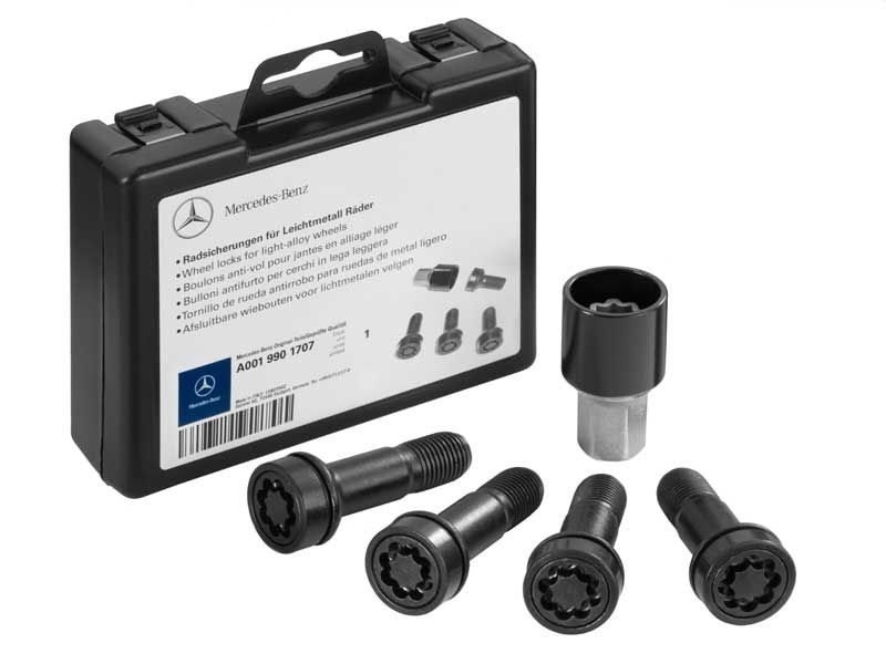 Écrous antivol de roues EQC W293 Mercedes-Benz - Noir - M14 x 1-5 x 45 Écrous antivol de roues EQC W293 Mercedes-Benz - Noir - M14 x 1-5 x 45