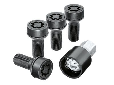 Écrous antivol de roues  EQS W296 Mercedes-Benz - Noir - M14 x 1,5 x 61,5