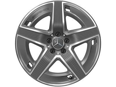 Jante Amg GLC W254 - Essieu Arrière - 5 branches - 9 J x 19 pouces ET 30 coloris gris tantale