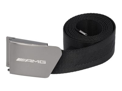 Ceinture noir AMG avec Boucle métallique